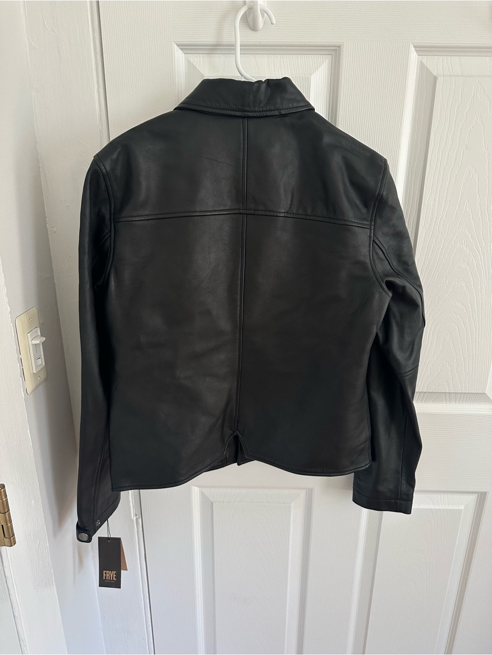 NWT Frye Black Leather Jacket - Picture 2 of 5